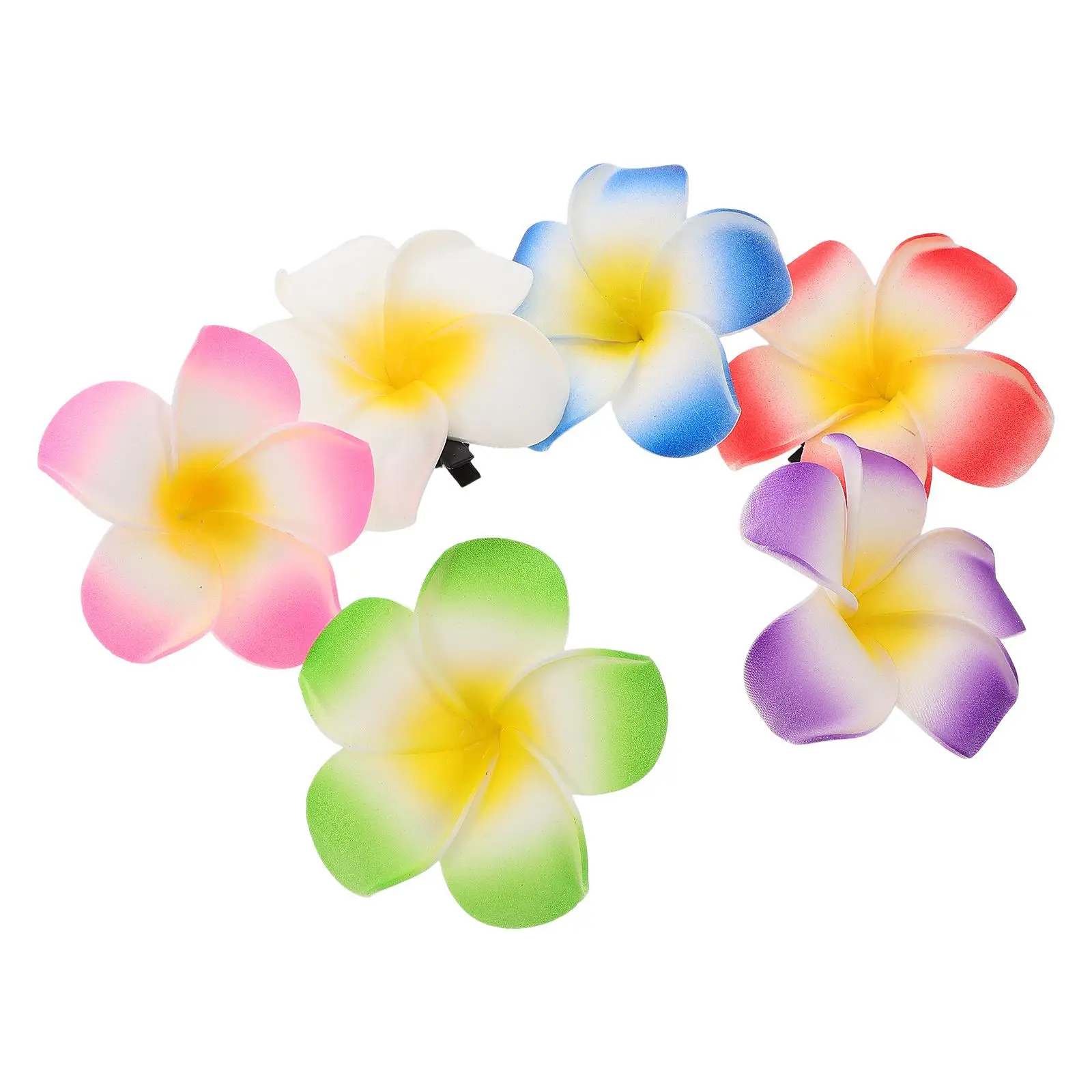 6PCS Plumeria Flower Hair Clips Pink Frangipani Bridal Barrettes Women Beach Party Wedding Side Clamps Foam Petals
6PCS Plumeria Flower Hair Clips Pink Frangipani Bridal Barrettes Women Beach Party Wedding Side Clamps Foam Petals