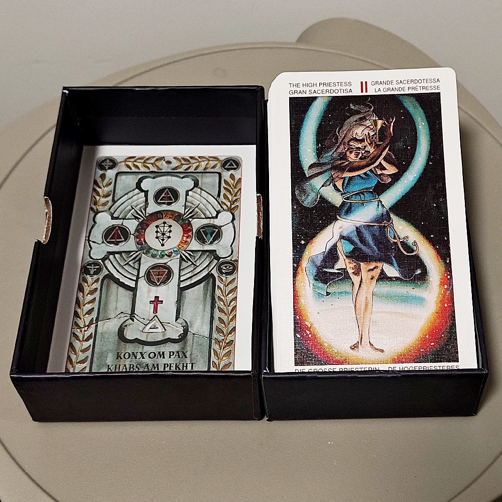 Initiatory Golden Dawn Tarot Deck 78 Cards 12*7cm Occult Esoteric Divination Game Set in Rigid Box
Initiatory Golden Dawn Tarot Deck 78 Cards 12*7cm Occult Esoteric Divination Game Set in Rigid Box