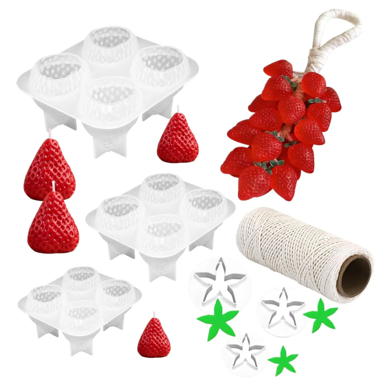 Strawberry Molds For Soap Making Silicone Candle Making Mold Cake Decoration Mould For Resin Craft Cake Decoration Chocolate Ice
Strawberry Molds For Soap Making Silicone Candle Making Mold Cake Decoration Mould For Resin Craft Cake Decoration Chocolate Ice