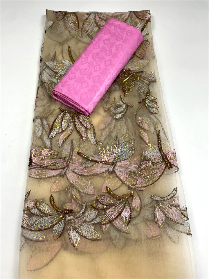 2.5+2.5 Yards Latest African Lace Fabric 2023 High Quality Sequin Bazin Riche New Nigerian Lace Fabrics for Dress MH4
2.5+2.5 Yards Latest African Lace Fabric 2023 High Quality Sequin Bazin Riche New Nigerian Lace Fabrics for Dress MH4