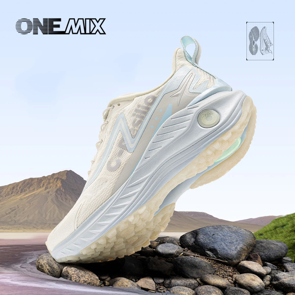 ONEMIX new anti slip and wear-resistant outdoor shoes, lightweight off-road men's hiking shoes, shock-absorbing running shoes
ONEMIX new anti slip and wear-resistant outdoor shoes, lightweight off-road men's hiking shoes, shock-absorbing running shoes