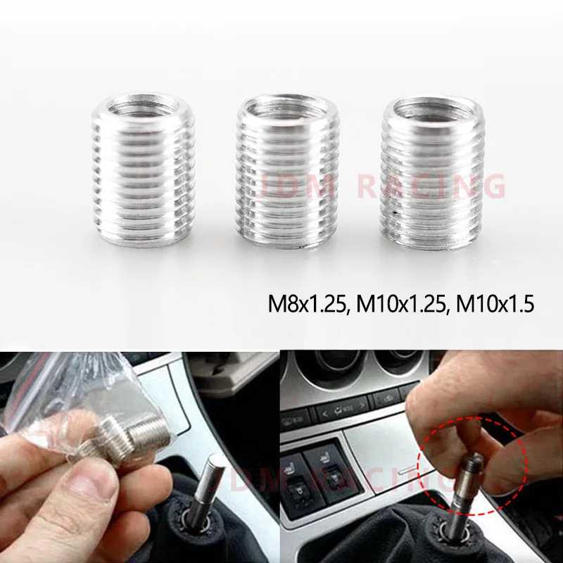 3 шт. алюминиевый автомобильный адаптер ручки переключения передач, внутренняя резьба M8 M10, сменные комплекты для большинства автомобилей, грузовиков, внешняя резьба M12 x 1,25 
3 шт. алюминиевый автомобильный адаптер ручки переключения передач, внутренняя резьба M8 M10, сменные комплекты для большинства автомобилей, грузовиков, внешняя резьба M12 x 1,25