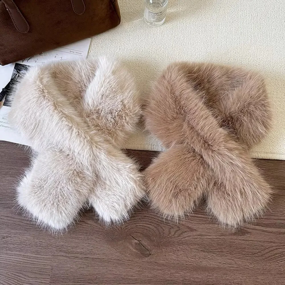 New Thickened Imitation Fur Rabbit Scarf Warm Solid Color Cross Scarf Windproof Cross Neck Scarf Women Girl
New Thickened Imitation Fur Rabbit Scarf Warm Solid Color Cross Scarf Windproof Cross Neck Scarf Women Girl