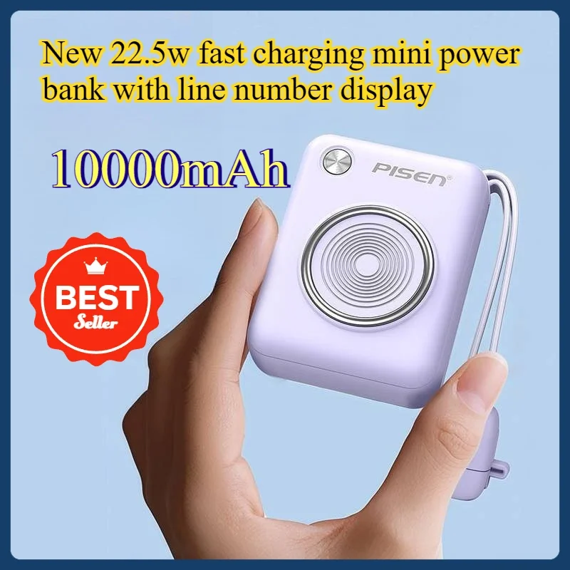 New 22.5W Fast Charging Power Bank with Built-in Cable 10000mAh Mini Portable Power Supply with Digital
New 22.5W Fast Charging Power Bank with Built-in Cable 10000mAh Mini Portable Power Supply with Digital