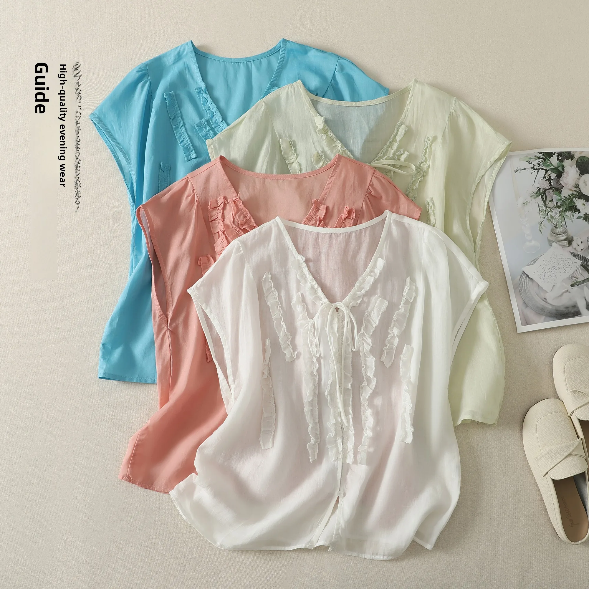 Loose Cotton Linen Shirt Outerwear Women's plus Size Summer New Style Slimming Top V-neck Sleeveless Coat Cardigan
Loose Cotton Linen Shirt Outerwear Women's plus Size Summer New Style Slimming Top V-neck Sleeveless Coat Cardigan