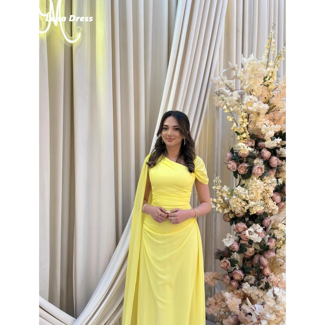 Lena Women's Elegant Dresses for Special Occasions Custom Made Yellow Chiffon Mermaid Luxury 2025 Dresses Women's Evening Dress
Lena Women's Elegant Dresses for Special Occasions Custom Made Yellow Chiffon Mermaid Luxury 2025 Dresses Women's Evening Dress