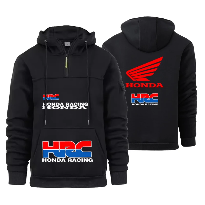 Honda's new men's half-zip pullover hoodie - for outdoor leisure and sports, in a loose fit, suitable for both inner wear and ou
Honda's new men's half-zip pullover hoodie - for outdoor leisure and sports, in a loose fit, suitable for both inner wear and ou