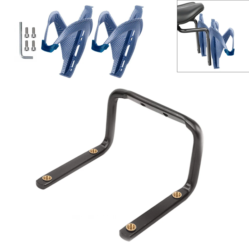 Bicycle Kettle Holder Set with 2pcs Bicycle Water Bottle Cage and 1 Piece Holder Converter Suitable for Outdoor Cycling 
Bicycle Kettle Holder Set with 2pcs Bicycle Water Bottle Cage and 1 Piece Holder Converter Suitable for Outdoor Cycling