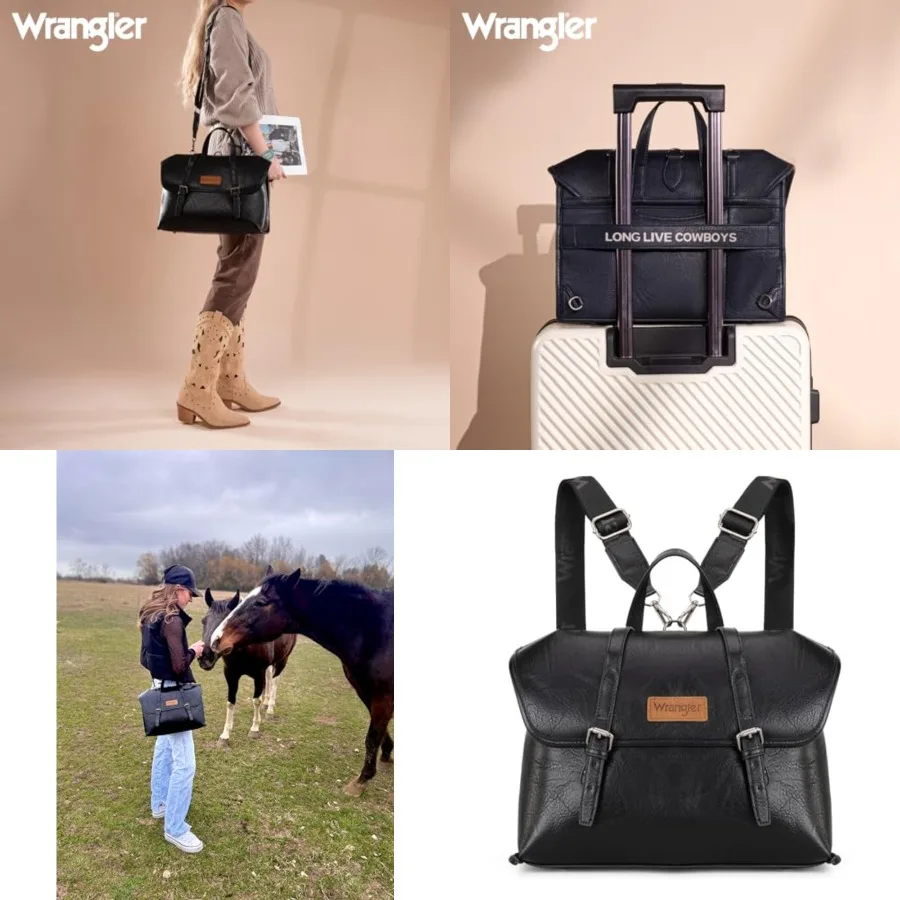 Wrangler Laptop Bag for Women Messenger Bag Briefcase Computer Backpack Convertible Satchel Bag
Wrangler Laptop Bag for Women Messenger Bag Briefcase Computer Backpack Convertible Satchel Bag