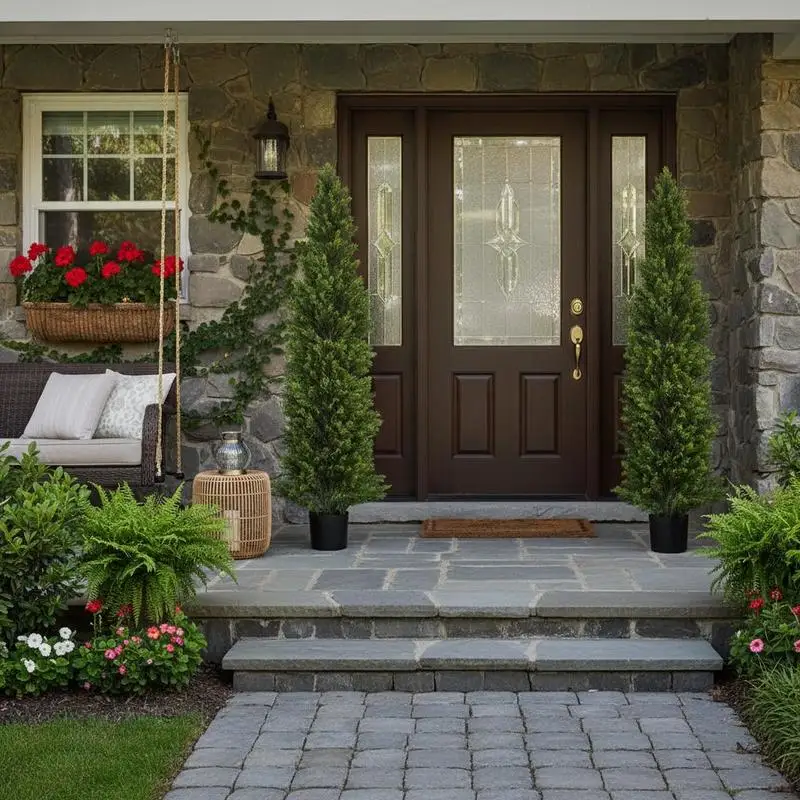 Synthetic Cedar Potted Plants 5FT 2 Pack For Front Porch Patio Garden, Lifelike Evergreen Shrubs Realistic Foliage Plastic Potted Decor Indoor Outdoor Office Use
Synthetic Cedar Potted Plants 5FT 2 Pack For Front Porch Patio Garden, Lifelike Evergreen Shrubs Realistic Foliage Plastic Potted Decor Indoor Outdoor Office Use