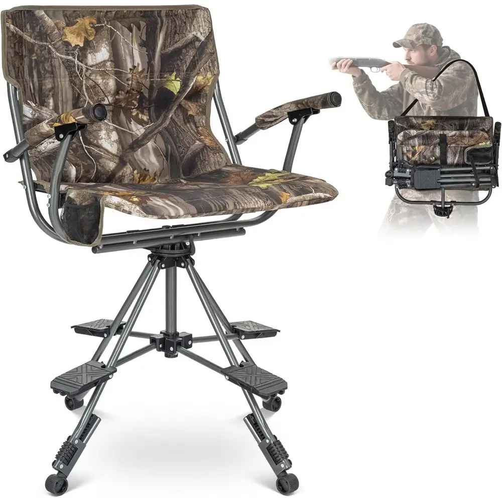 olding Hunting Chair or Blinds 360 Degree Silent Swivel, 330LBS acity Portable Padded Cushion Hunting Seat with Armrest, 4 Legs
olding Hunting Chair or Blinds 360 Degree Silent Swivel, 330LBS acity Portable Padded Cushion Hunting Seat with Armrest, 4 Legs