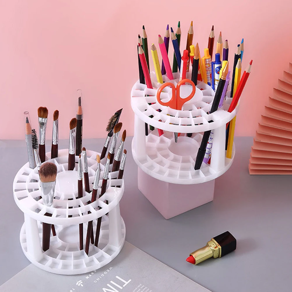 Round Pen Stand 2Pcs Plastic Paint Brush Holder For Home School Storage Rack Drawing Marker Organizer White
Round Pen Stand 2Pcs Plastic Paint Brush Holder For Home School Storage Rack Drawing Marker Organizer White
