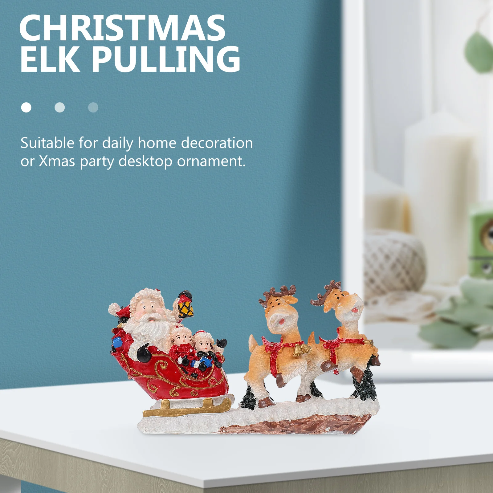 1Pcs Elk Pulling Cart Resin Sculpture Christmas Desktop Adornment Festive Atmosphere Decor for Holiday Party Xmas Adornment
1Pcs Elk Pulling Cart Resin Sculpture Christmas Desktop Adornment Festive Atmosphere Decor for Holiday Party Xmas Adornment