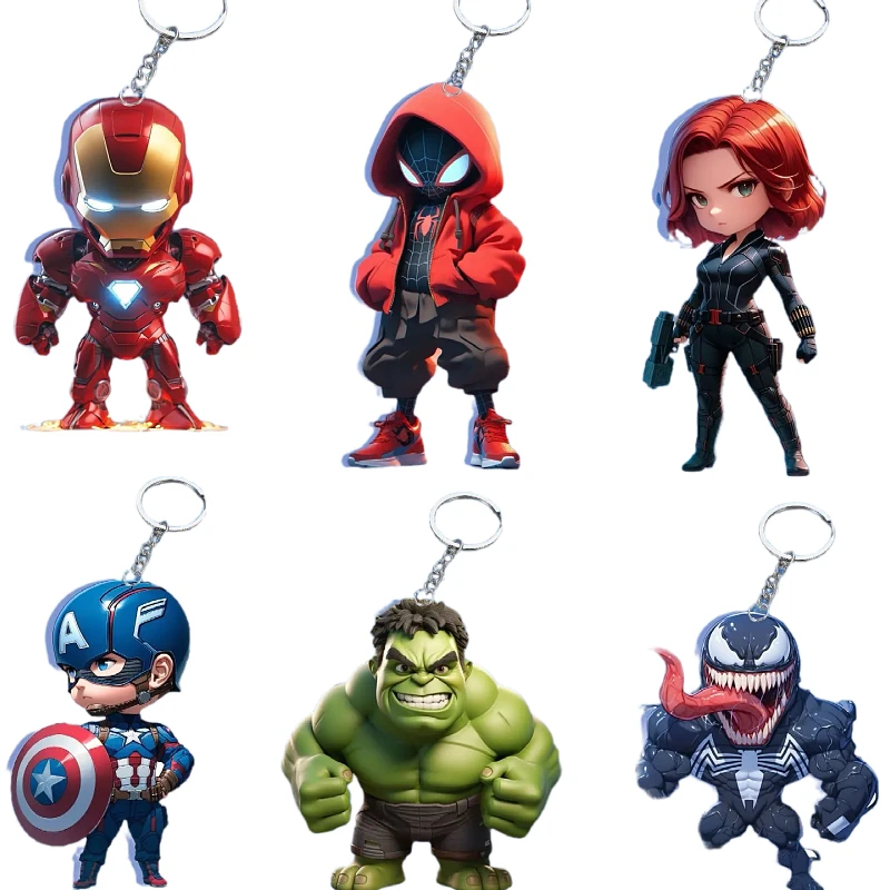 Оптовая продажа: милый акриловый брелок Marvel Avengers, креативный персонализированный декор для студенческого рюкзака, подарок
Оптовая продажа: милый акриловый брелок Marvel Avengers, креативный персонализированный декор для студенческого рюкзака, подарок