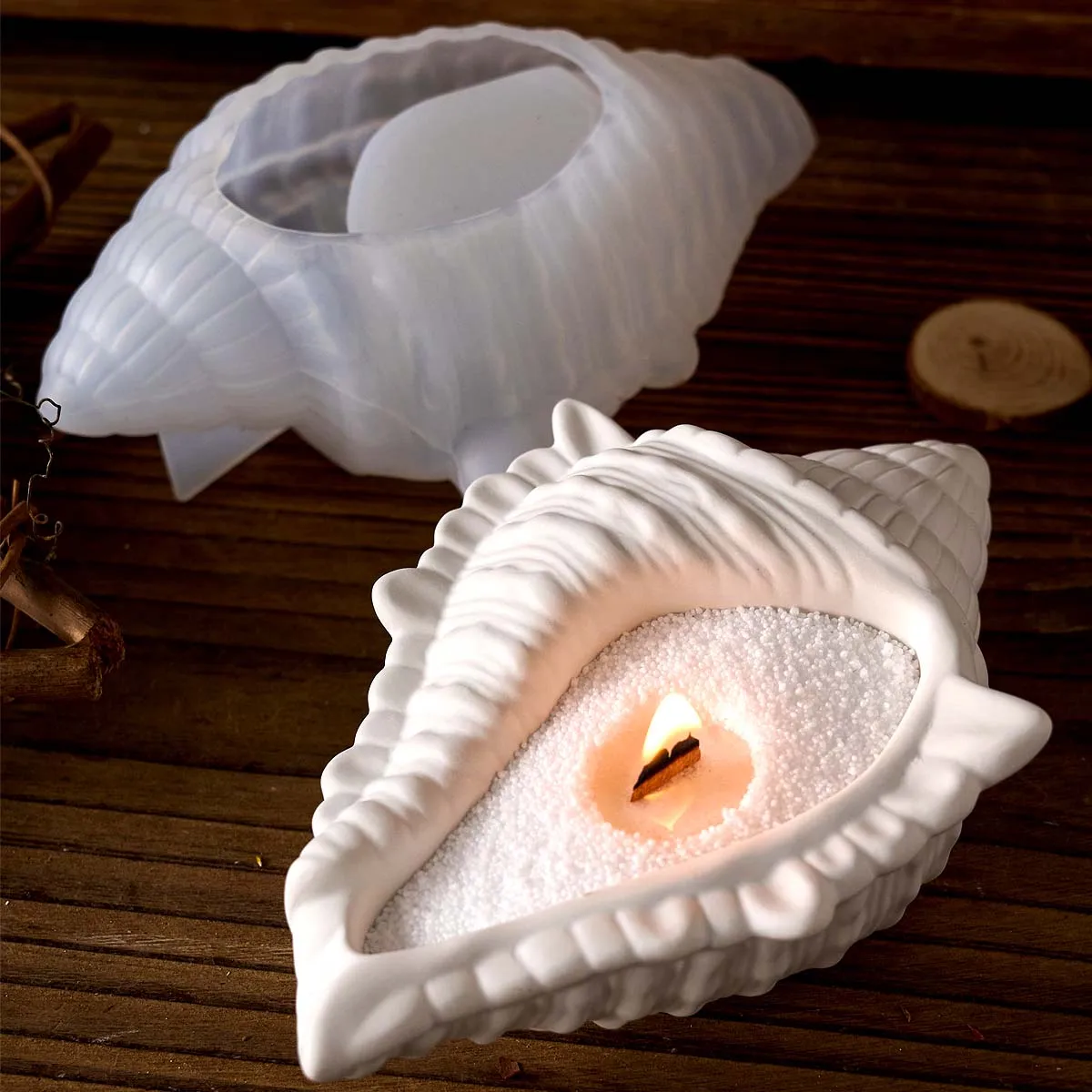 Силиконовая форма для свечей-раковины, сделай сам, морская серия, формы для литья цветочного горшка, коробка для хранения из гипсовой смолы, принадлежности для домашнего декора 
Силиконовая форма для свечей-раковины, сделай сам, морская серия, формы для литья цветочного горшка, коробка для хранения из гипсовой смолы, принадлежности для домашнего декора