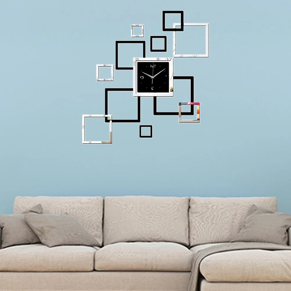 Mirror Surface Wall Clock DIY Self-Adhesive Non-Ticking Decorative Clock Decals for Bedroom Living Room Office Cafe Wall Art 
Mirror Surface Wall Clock DIY Self-Adhesive Non-Ticking Decorative Clock Decals for Bedroom Living Room Office Cafe Wall Art
