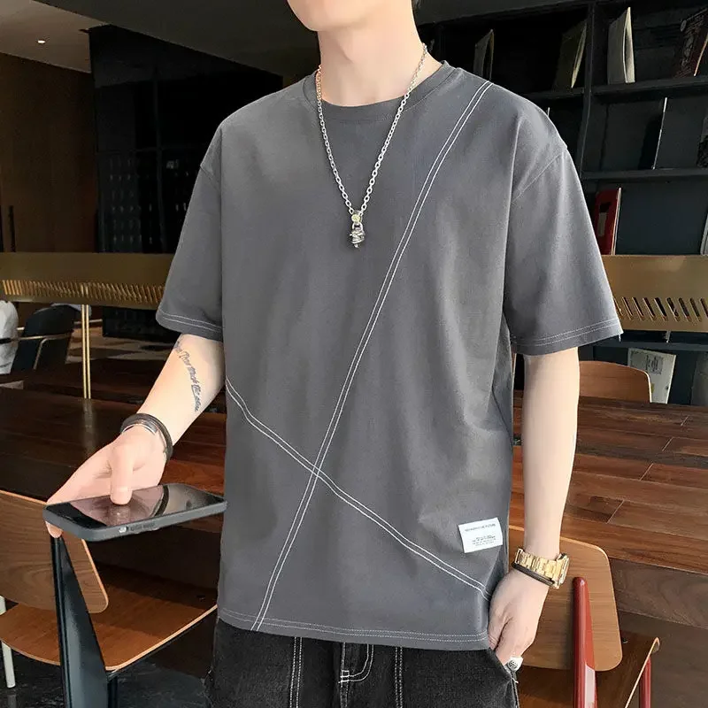 Casual Chic 100℅ Cotton Loose Man Tee Shirts Hot Harajuku Cheap Clothes Basic Top Wholesale Korean Popular Party T Shirt for Men
Casual Chic 100℅ Cotton Loose Man Tee Shirts Hot Harajuku Cheap Clothes Basic Top Wholesale Korean Popular Party T Shirt for Men