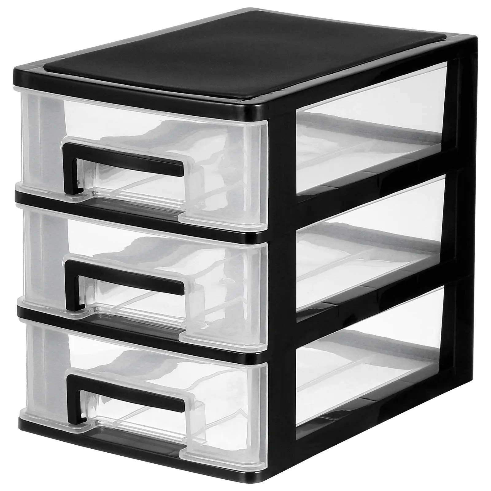 3 Layers Storage Box Black Transparent PP Material Drawer Design Makeup Organizer Desktop Container
3 Layers Storage Box Black Transparent PP Material Drawer Design Makeup Organizer Desktop Container
