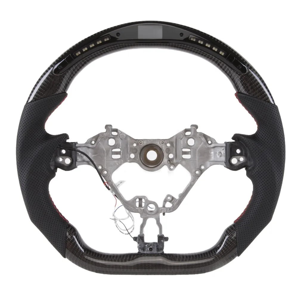 LED Carbon Fiber Perforated Leather Steering Wheel Red Stitching For Toyota 86 2016-2023 Sport Modified Racing Steering Wheel
LED Carbon Fiber Perforated Leather Steering Wheel Red Stitching For Toyota 86 2016-2023 Sport Modified Racing Steering Wheel