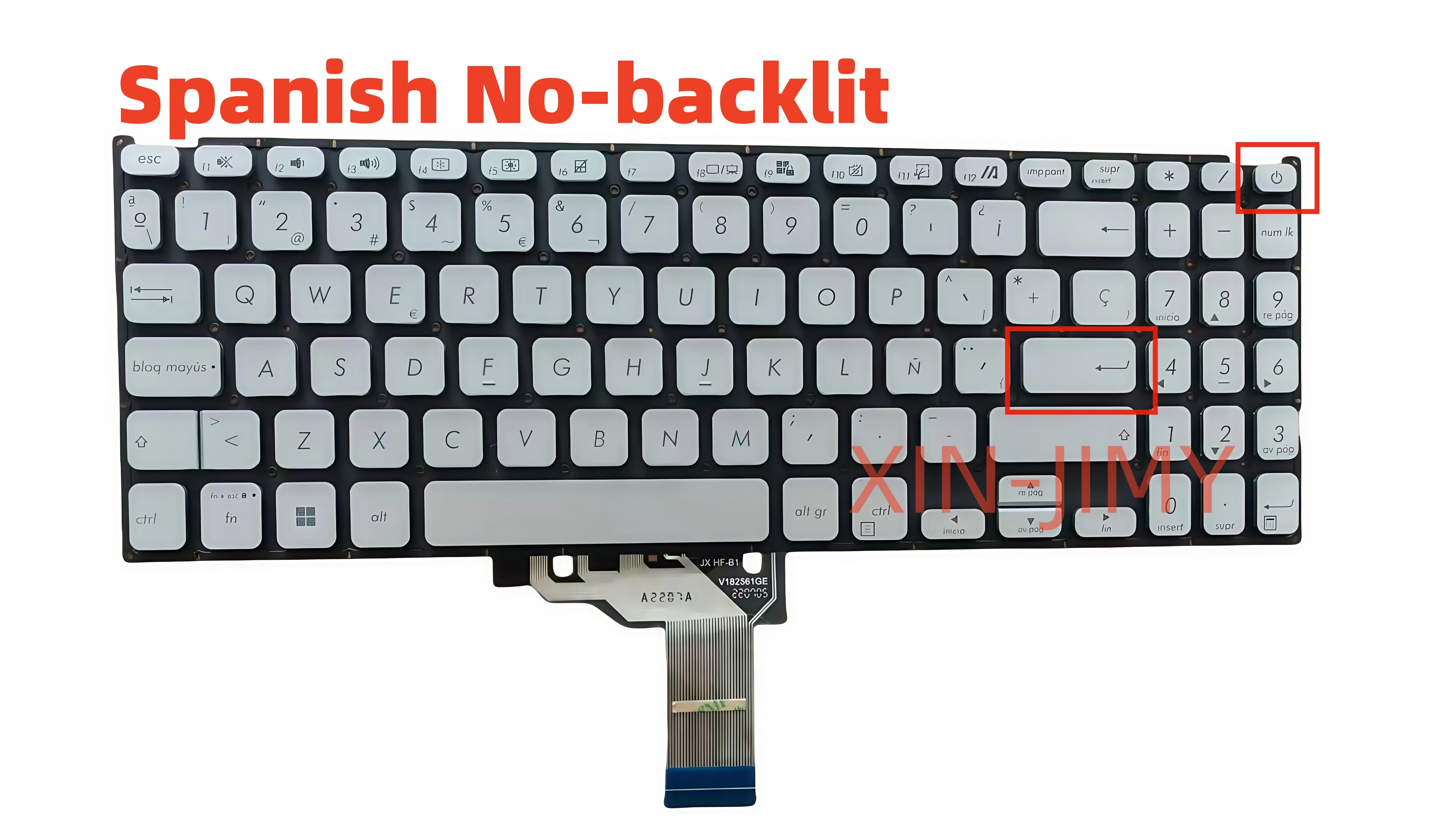 Spanish Silver Laptop keyboard For Asus VivoBook15 X509F/FJ M509 FL8700U Y5200F/J V5200E/F/J X515JA/EA SP without backlit 
Spanish Silver Laptop keyboard For Asus VivoBook15 X509F/FJ M509 FL8700U Y5200F/J V5200E/F/J X515JA/EA SP without backlit