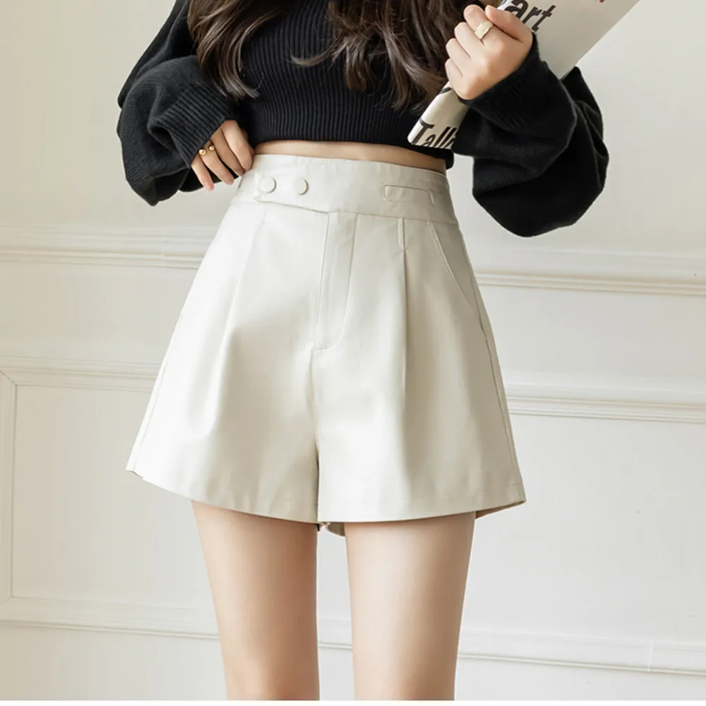 Autumn Winter PU Leather Shorts Women 2024 New Irregular Waist A-Line Boot Shorts Pocket Zipper Button Pants Y2K Fashion
Autumn Winter PU Leather Shorts Women 2024 New Irregular Waist A-Line Boot Shorts Pocket Zipper Button Pants Y2K Fashion