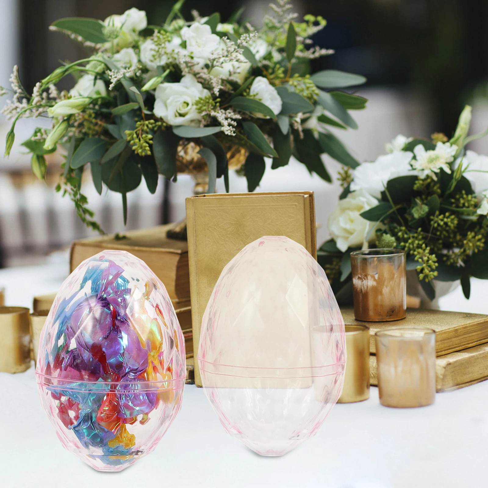 12 Pcs Gift Plastic Ball Wedding Candy Box Ornament Boxes Decorative Clear Eggs
12 Pcs Gift Plastic Ball Wedding Candy Box Ornament Boxes Decorative Clear Eggs