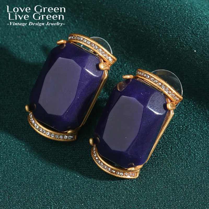 Vintage Blue Natural Stone Stud Earring For Woman Lapis Lazuli Accessories Gold Color Antique Jewelry Trends Anniversary 2025
Vintage Blue Natural Stone Stud Earring For Woman Lapis Lazuli Accessories Gold Color Antique Jewelry Trends Anniversary 2025