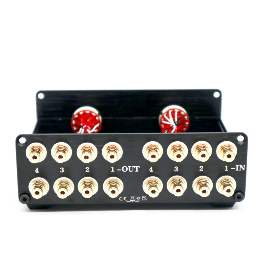 passive preamplifier audio source switche 2-channel RCA 4-in 4-out dual-switch audio signal selector, passive signal AV switcher
passive preamplifier audio source switche 2-channel RCA 4-in 4-out dual-switch audio signal selector, passive signal AV switcher