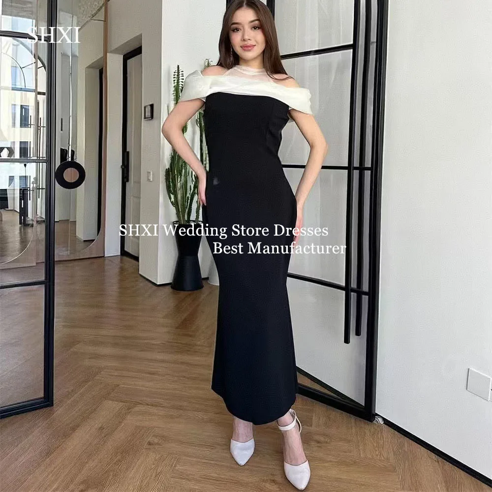 SHXI Elegant Halter Neck Wedding Party Prom Dresses Customized Short Sleeve Mermaid Evening Gown Ankle Length Occasion Dress
SHXI Elegant Halter Neck Wedding Party Prom Dresses Customized Short Sleeve Mermaid Evening Gown Ankle Length Occasion Dress