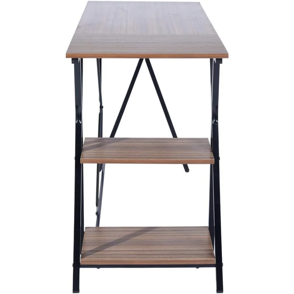 47 Inch Home Office Desks with 2 Tier Storage Shelves Small Industrial Modern Workstation Simple Style Laptop Table
47 Inch Home Office Desks with 2 Tier Storage Shelves Small Industrial Modern Workstation Simple Style Laptop Table