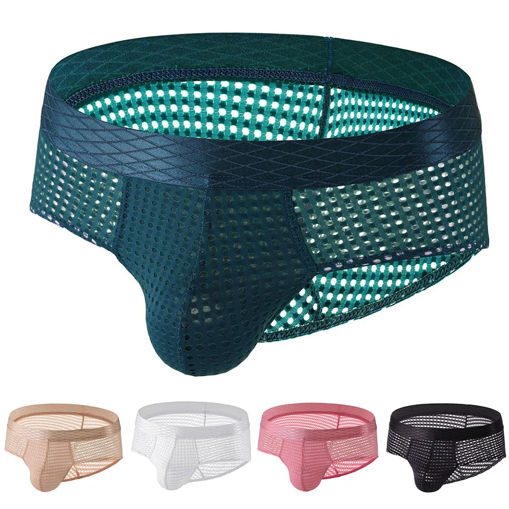 Black Green Skin Color Men Breathable Hollow Out Mesh Briefs U Pouch Underwear Stretch Wide Belt Panties Bikini
Black Green Skin Color Men Breathable Hollow Out Mesh Briefs U Pouch Underwear Stretch Wide Belt Panties Bikini