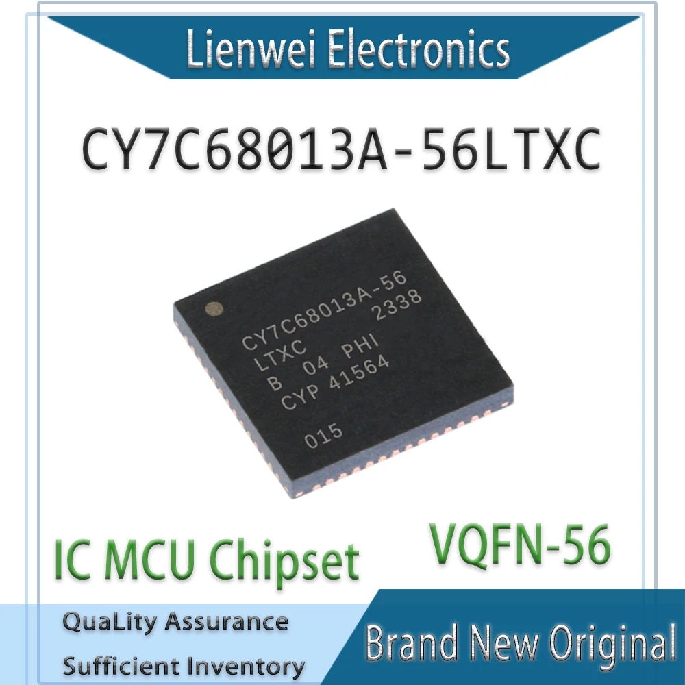 100% New Original CY7C68013A CY7C68013A-56LTXC CY7C68013A-56 CY7C68013 IC MCU Chipset VQFN-56
100% New Original CY7C68013A CY7C68013A-56LTXC CY7C68013A-56 CY7C68013 IC MCU Chipset VQFN-56