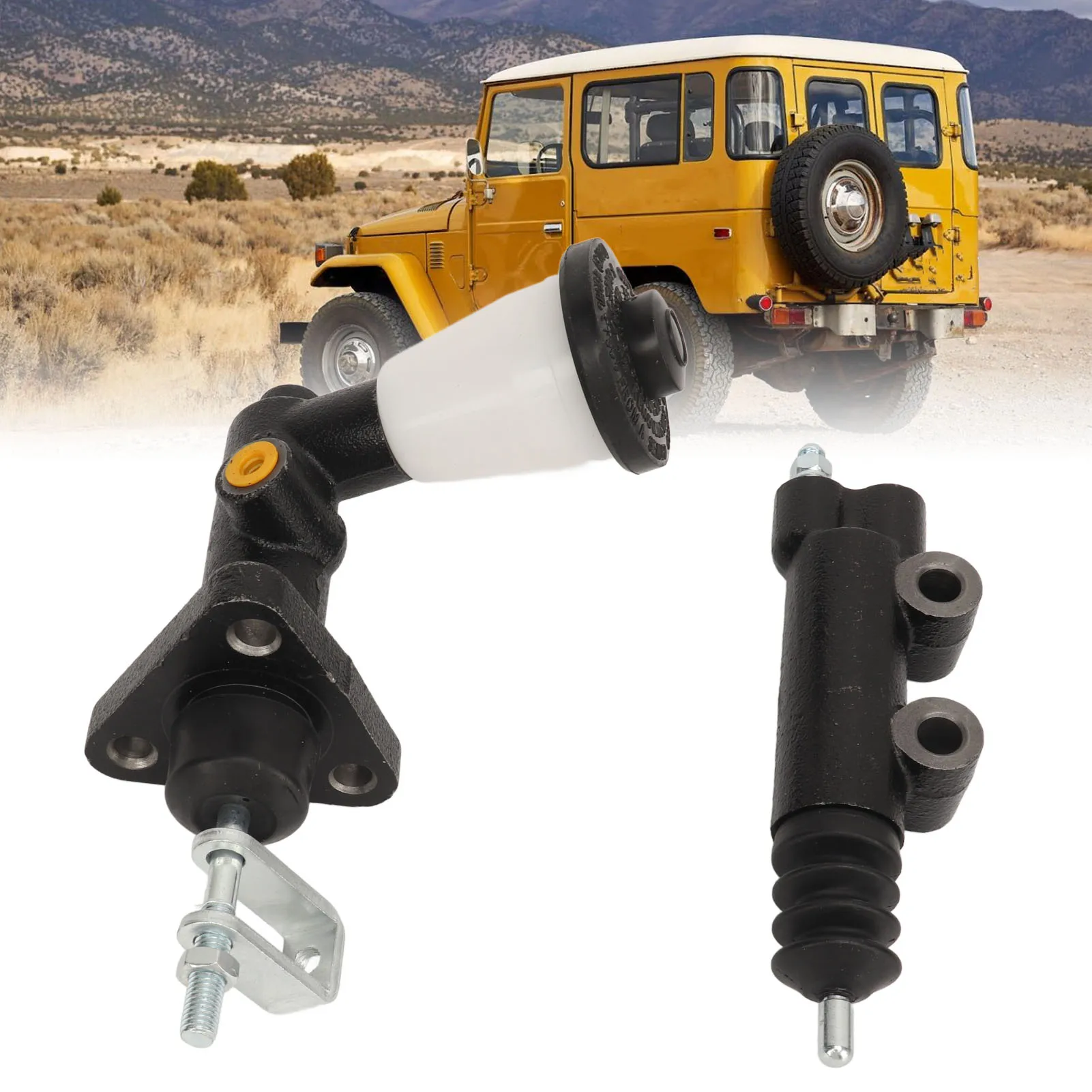 Сменный комплект главного ведомого цилиндра сцепления для Toyota Land Cruiser FJ40 FJ45 FJ55 4,2 2F 1975 до 1980 
Сменный комплект главного ведомого цилиндра сцепления для Toyota Land Cruiser FJ40 FJ45 FJ55 4,2 2F 1975 до 1980