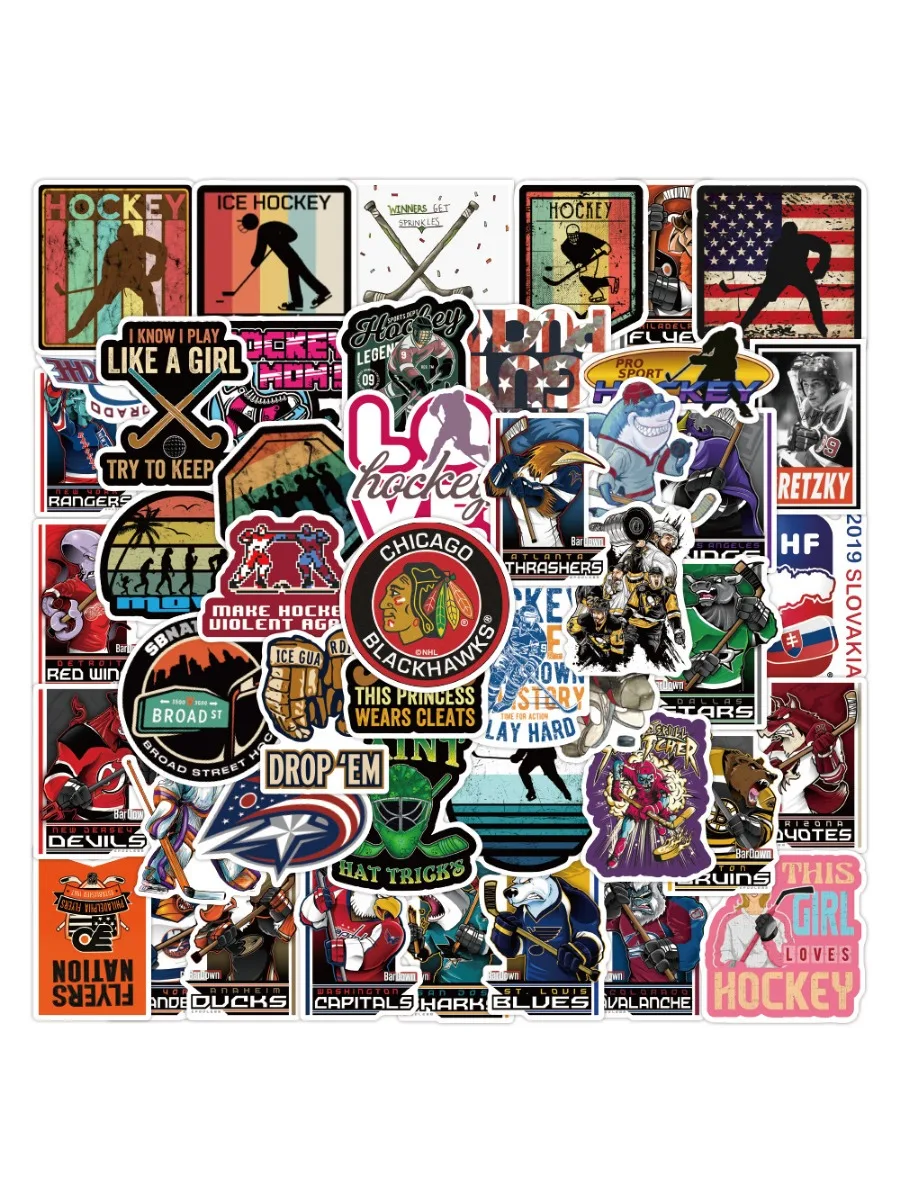 50 No Repeat Hockey Sports Graffiti Stickers, Car Trunk Notebook Water Bottle Waterproof Stickers
50 No Repeat Hockey Sports Graffiti Stickers, Car Trunk Notebook Water Bottle Waterproof Stickers
