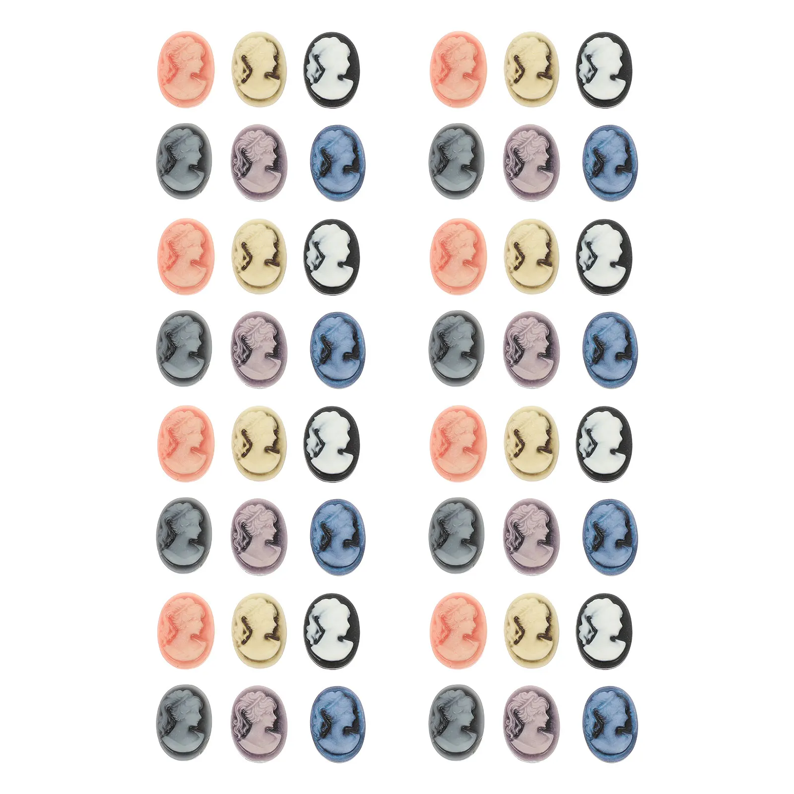 48pcs Resin Beauty Head Cameo Cabochons for Embellishment Decor Scrapbooking Charms Jewelry Making Supplies Glossy Phone Case
48pcs Resin Beauty Head Cameo Cabochons for Embellishment Decor Scrapbooking Charms Jewelry Making Supplies Glossy Phone Case