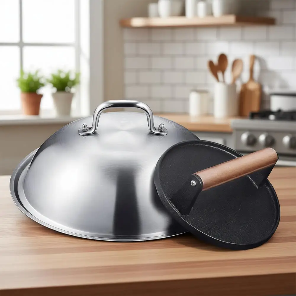 Heavy-Duty 12 Cast Iron Melting Dome Smash Burger Press for Hibachi Grills - Indoor or Outdoor Use
Heavy-Duty 12 Cast Iron Melting Dome Smash Burger Press for Hibachi Grills - Indoor or Outdoor Use