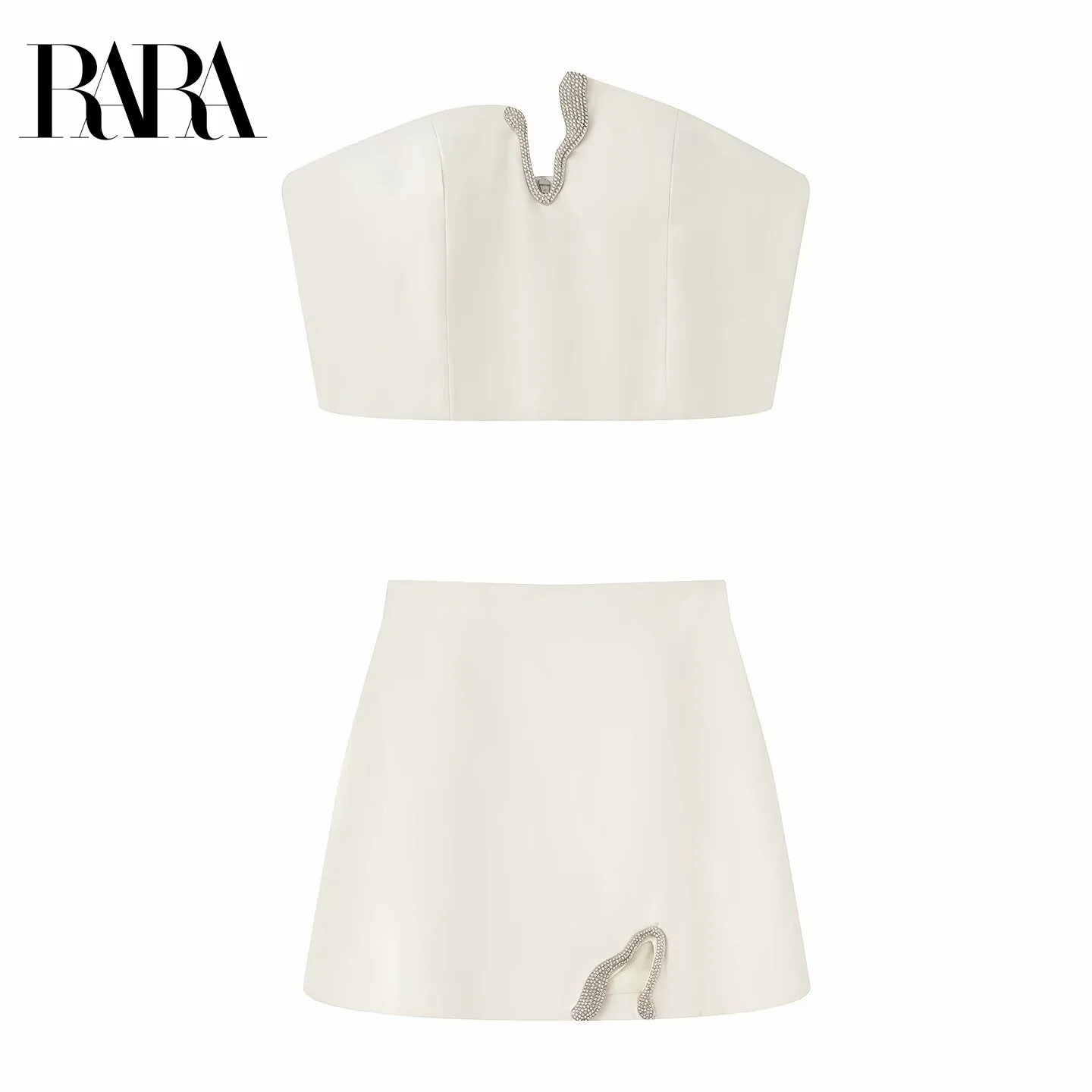 RARA2025 new summer women's clothing casual fashion simple versatile V-neck slim fit short tube top + mini skirt
RARA2025 new summer women's clothing casual fashion simple versatile V-neck slim fit short tube top + mini skirt