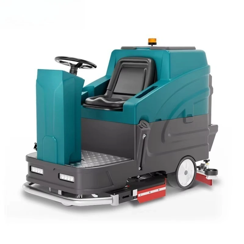 X86 Factory Electric Floor Scrubber Automatic Floor Cleaning Machine Ride on Floor Scrubber for Sale