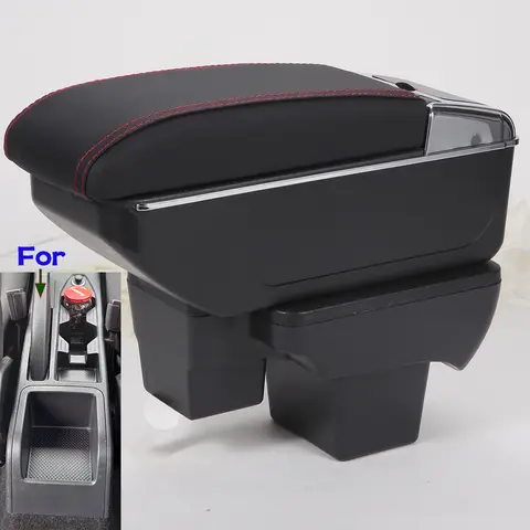 For Volkswagen POLO Armrest box For VW Polo Car Armrest Dedicated Retrofit 2020-2024 Storage Box Retrofit parts Car Accessories