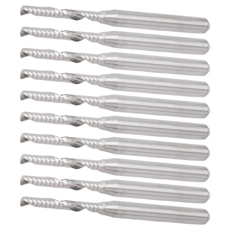 B17B 10 PCS 2Mm X 15Mm Carbide Single Flute End Mill Router Bit Accessories Parts For Engraving Machine
B17B 10 PCS 2Mm X 15Mm Carbide Single Flute End Mill Router Bit Accessories Parts For Engraving Machine