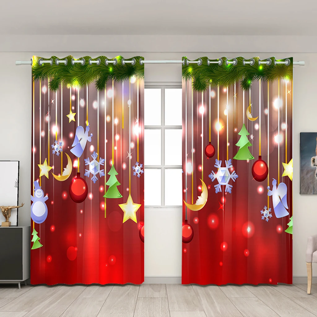 Cartoon Happy New Year Christmas Red Green Window Curtains For Kids Bedroom Living Room Bathroom Kicthen Door Hall Home Decor
Cartoon Happy New Year Christmas Red Green Window Curtains For Kids Bedroom Living Room Bathroom Kicthen Door Hall Home Decor