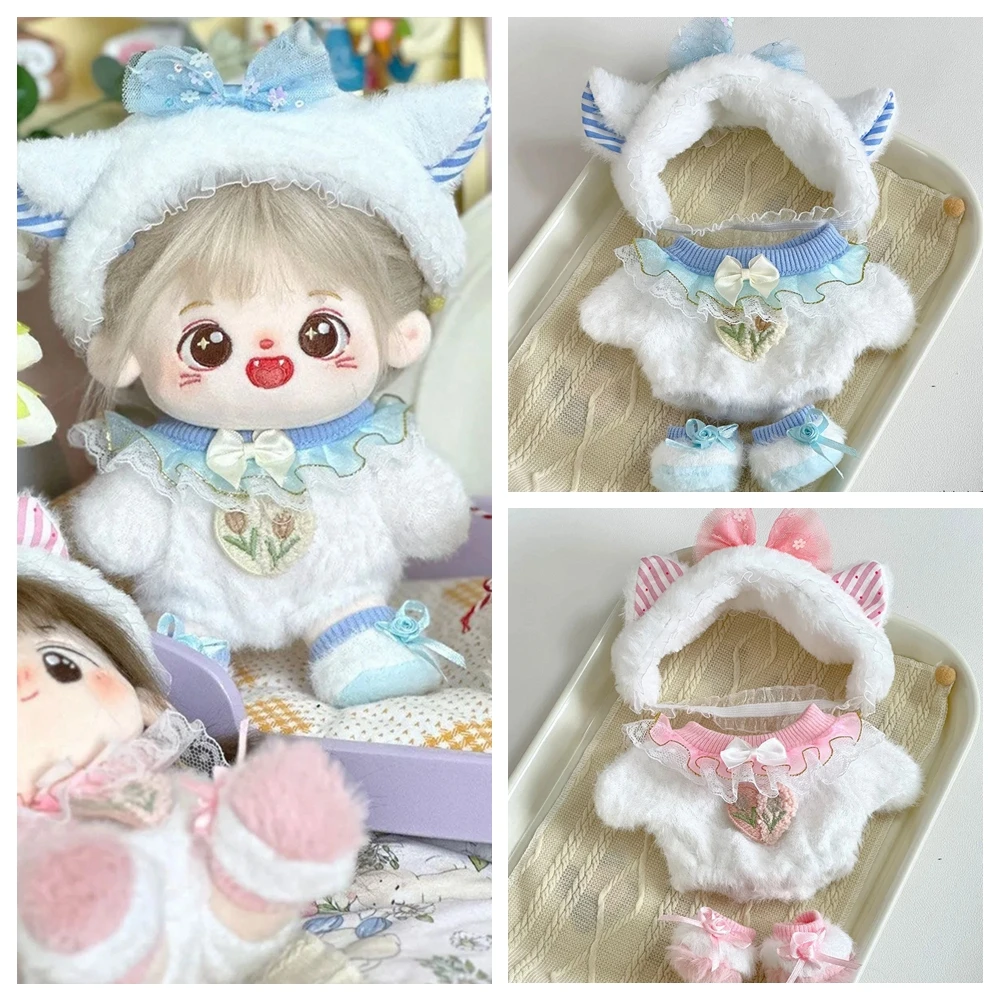 20cm Change Clothes Toy Cute Sweet Girl Cotton Doll Kawaii Sweet Sheep Headwear +Jumpsuit Stuffed Toys Body Gift Dolls Outfit
20cm Change Clothes Toy Cute Sweet Girl Cotton Doll Kawaii Sweet Sheep Headwear +Jumpsuit Stuffed Toys Body Gift Dolls Outfit