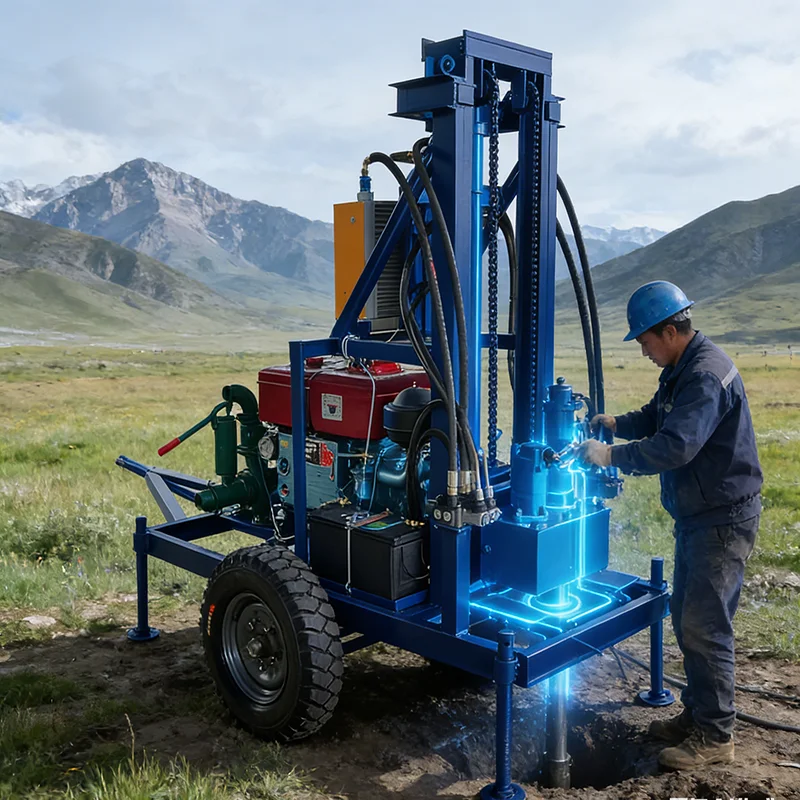 Professional Hydraulic Water Well Drilling Rig 100m 150m Portable Borehole Drilling Machine for Deep Well Mining Construction
Professional Hydraulic Water Well Drilling Rig 100m 150m Portable Borehole Drilling Machine for Deep Well Mining Construction