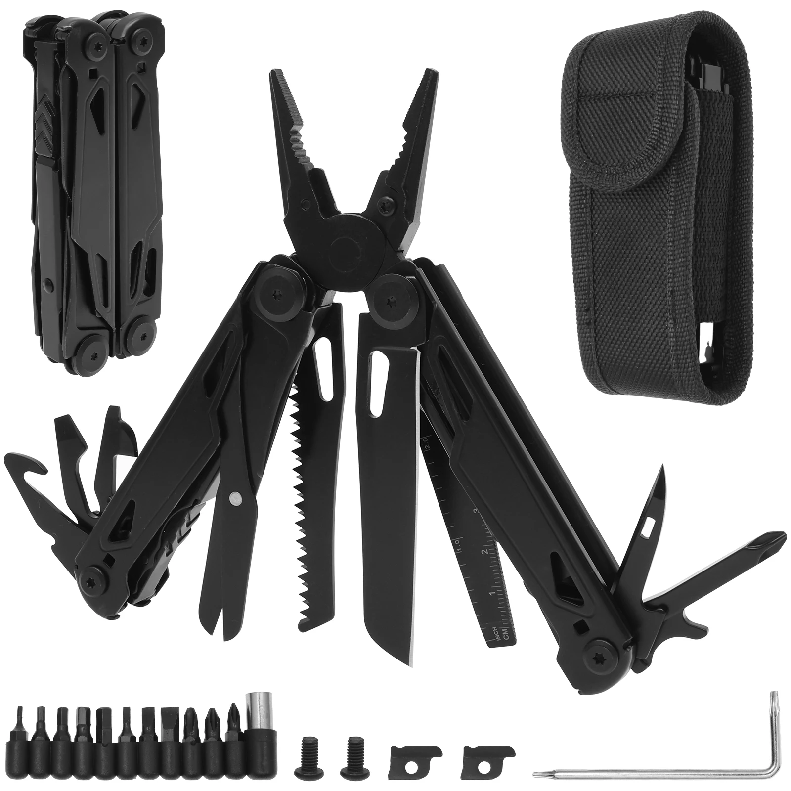 Многофункциональный инструмент с лезвием высокой твердости, многофункциональные плоскогубцы со сменным кусачком и пилой, многофункциональный инструмент из тяжелой нержавеющей стали
Многофункциональный инструмент с лезвием высокой твердости, многофункциональные плоскогубцы со сменным кусачком и пилой, многофункциональный инструмент из тяжелой нержавеющей стали