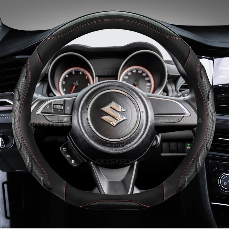 Carbon Fiber Leather D Shape 38cm Car Steering Wheel Cover For Suzuki Swift 2017 2018 2019 2020 2021 2022 Sport Auto Accessories
Carbon Fiber Leather D Shape 38cm Car Steering Wheel Cover For Suzuki Swift 2017 2018 2019 2020 2021 2022 Sport Auto Accessories