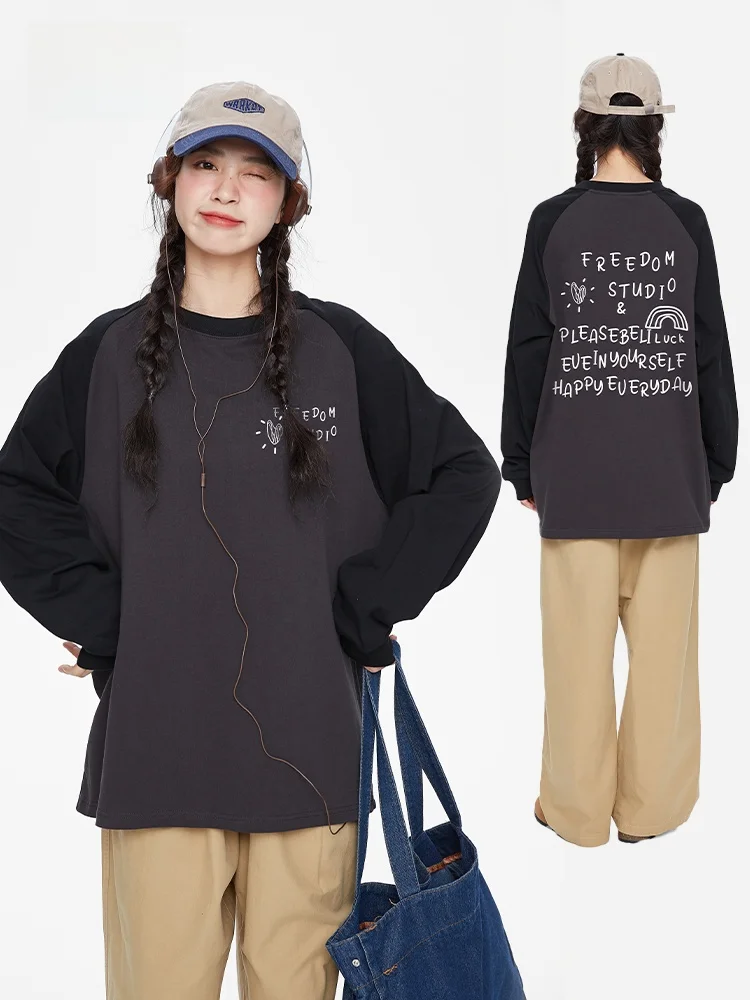 Freedom fiti Letter Print oulder Insertion Long Sve T-irt Women's Casual Sle Korean Version Loose Fit Cotton
Freedom fiti Letter Print oulder Insertion Long Sve T-irt Women's Casual Sle Korean Version Loose Fit Cotton