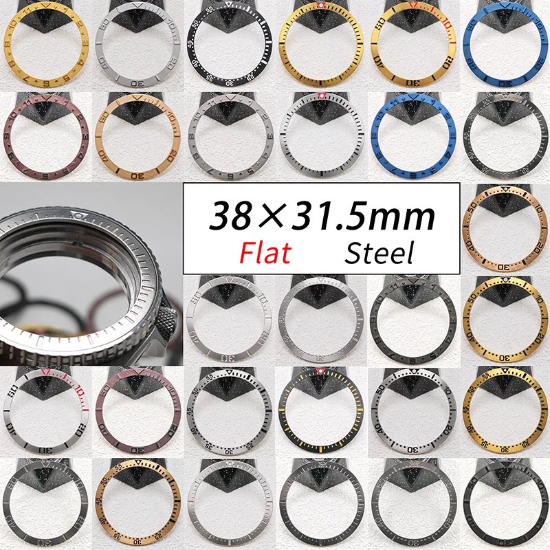 38mm Steel Watch Bezel Inserts Etched Scale Raised Numerals Flat SUB Bezel Fits SKX007 SKX009 SRPD Watch Case Diving Watch Parts
38mm Steel Watch Bezel Inserts Etched Scale Raised Numerals Flat SUB Bezel Fits SKX007 SKX009 SRPD Watch Case Diving Watch Parts