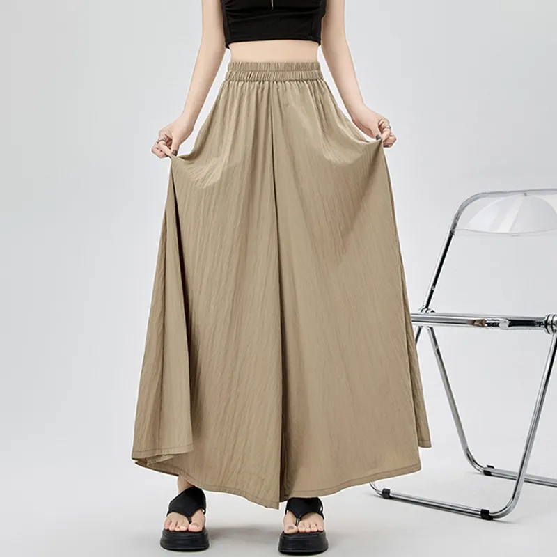 High Waist Wide Leg Pants Women New Arrival 2024 Summer Simple Style Solid Color Loose Female Casual Ankle-length Pants W1737
High Waist Wide Leg Pants Women New Arrival 2024 Summer Simple Style Solid Color Loose Female Casual Ankle-length Pants W1737