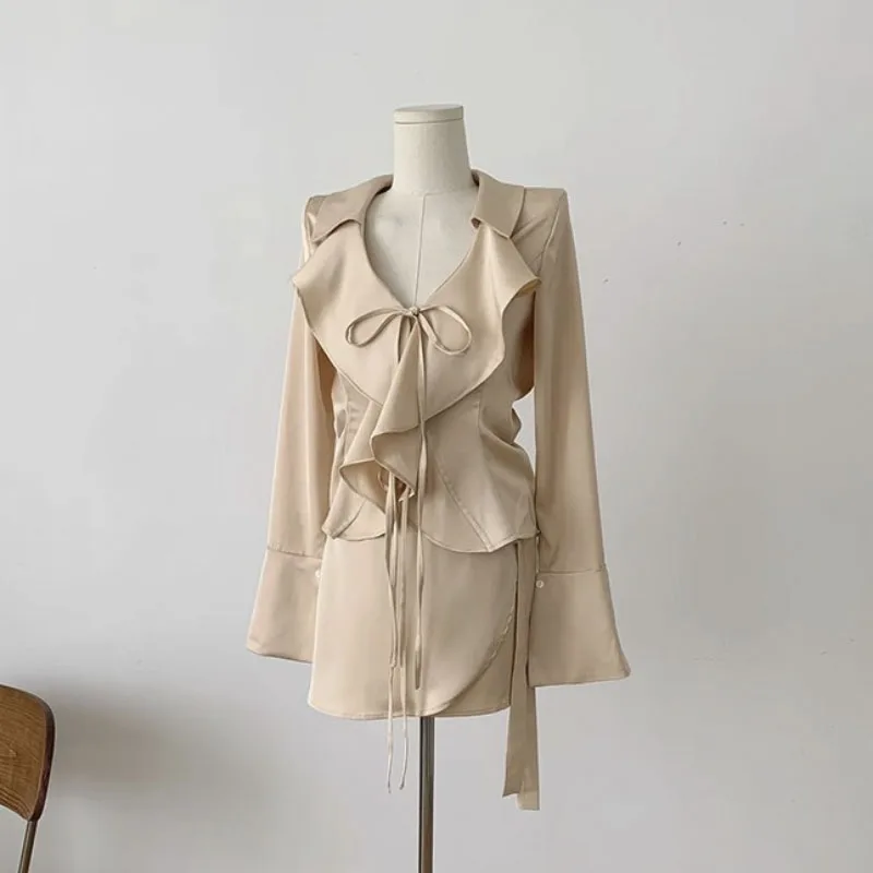 Long Sleeve slim-fit Comfortable Basic Sets Vintage Casual Women's Aesthetics Suit Top Skirt Girl
Long Sleeve slim-fit Comfortable Basic Sets Vintage Casual Women's Aesthetics Suit Top Skirt Girl