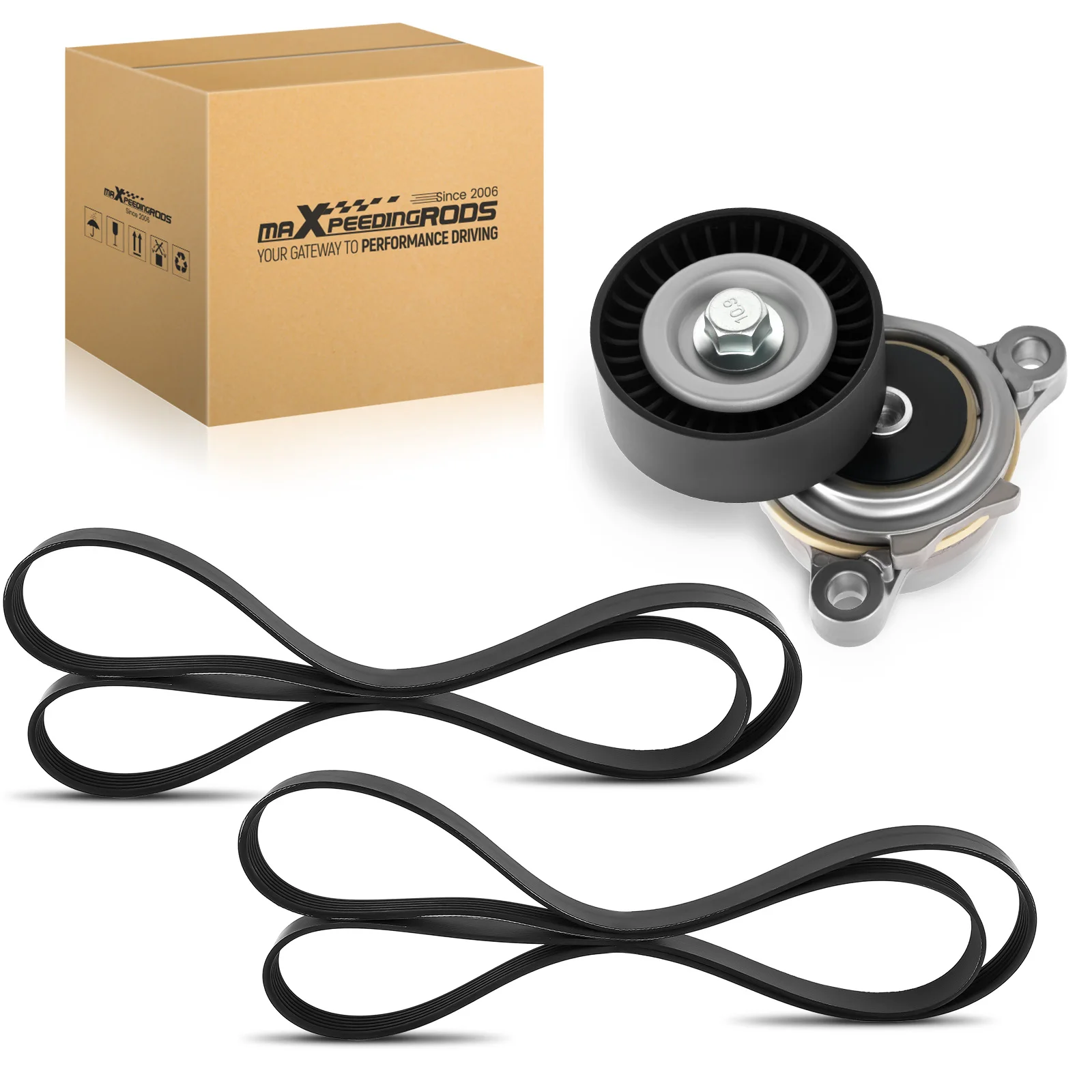 Belt Tensioner Kit for Ford F-150 Mustang V6 3.5L 3.7L 2011-2017 2 Belts
Belt Tensioner Kit for Ford F-150 Mustang V6 3.5L 3.7L 2011-2017 2 Belts